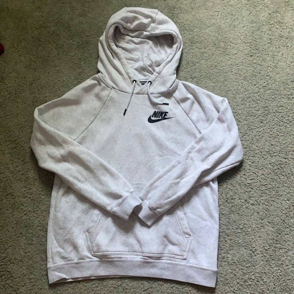 Heather white Nike hoodie
